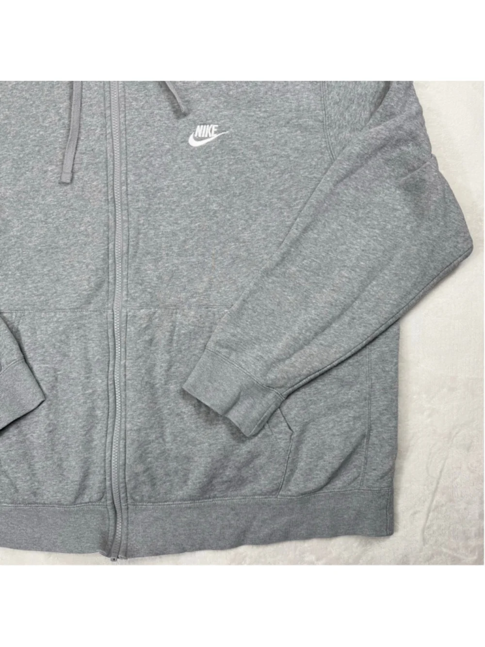Men's Nike Gray Full Zip Hoodie Sweatshirt XXL Casual Active‎ Wear
